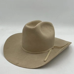 Vintage Stetson Ranch Tan Size 6-7/8  Western Cowboy Hat Used 5x XXXXX Beaver - Picture 1 of 17