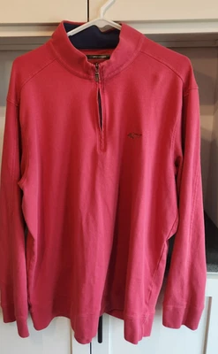 Greg Norman  Mens XL/TG Light Red 1/4 Zip Sweatshirt - Image 1 of 4