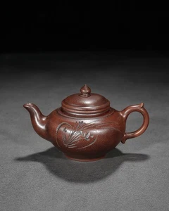 Squisita teiera cinese Yixing Zisha argilla fatta a mano (笑樱 底款:顾景舟) - Foto 1 di 9