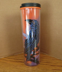 Starbucks 2022 Herbst Halloween Campfire Raven Orange Travel Tumbler 16 oz Tasse - Bild 1 von 9