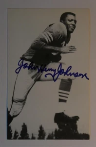John Henry Johnson Signed Radnor Graphic Art Card RGA HOF Postcard #18 - Picture 1 of 3