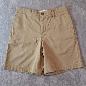 LL Bean Shorts Mens Size 30 Beige Khaki Chino School Uniform Pockets Classic Fit - Picture 1 of 8