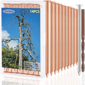 12 Pcs Copper Nails for Killing Trees, Stumps & Roots - 5 Inch Long Come with... - Picture 1 of 7