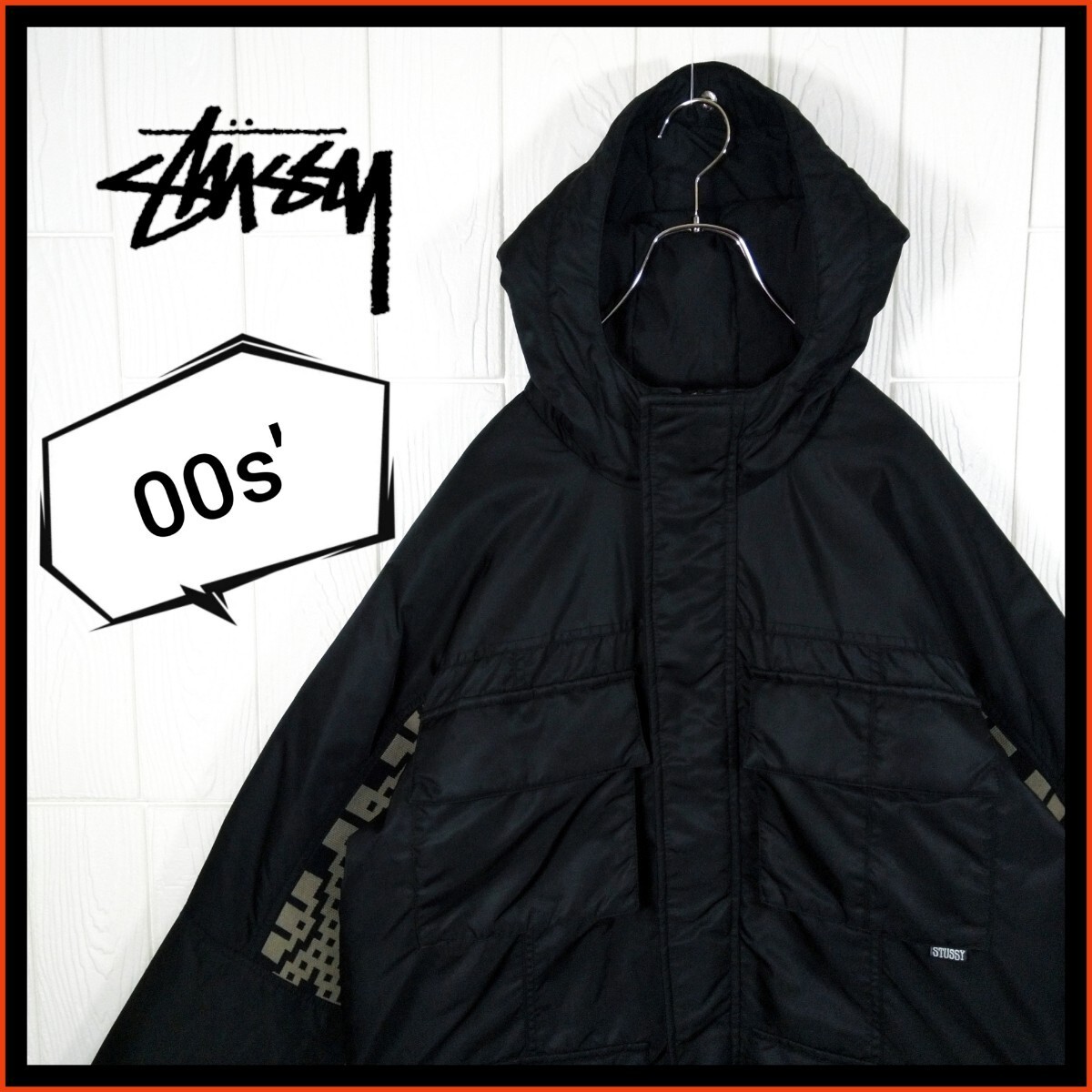 Stussy 00s Vintage Military N-3B Down Jacket Coat, Left Stussy 00s Vintage Military N-3B Down Jacket Coat, Left