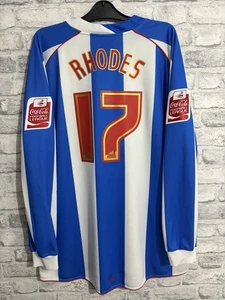 Camiseta de Fútbol Huddersfield Town Retro Clásica 2009 2010 Mitre Vintage Larga - Imagen 1 de 4
