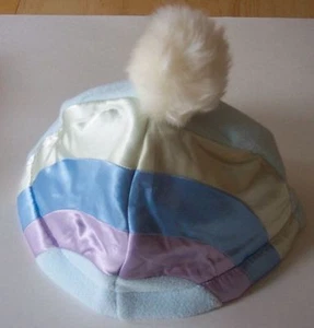 NWT girls L XL XXL 5 6 7 years Gymboree APRES SKI light blue fleece pom pon hat - Picture 1 of 1