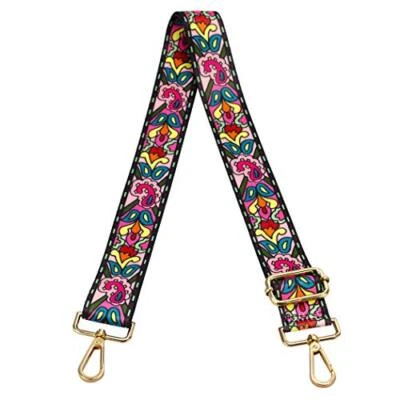 Correa Bandolera para Carteras Repuesto Guitarra Ajustable Multicolor Flor Foto 1 de 4