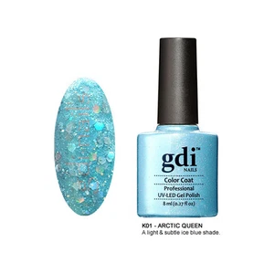 gdi nails "Arctic Queen GDIKK01 " Diamond Glitters Salon UV LED Nail Gel Polish - Picture 1 of 3