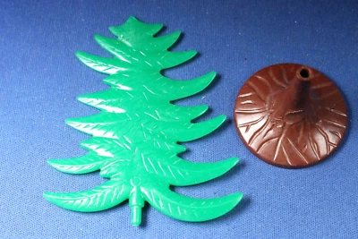 Plasticville - O-O27 - #CT-6 Evergreen Tree (1) - Green Unglued - Very Good - Image 1 of 4