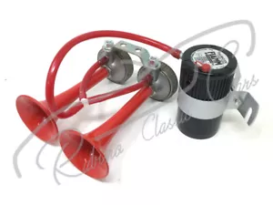 SET HORNS FIAMM SERIE 2000 12 V FERRARI 365 246 DINO DAYTONA MASERATI GHIBLI - Picture 1 of 4