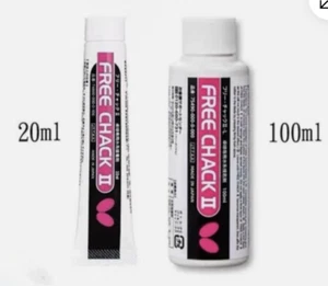 BUTTERFLY FREE CHACK Ⅱ GLUE 20ml, 100ml for Table Tennis Rubber - Made in Japan - Picture 1 of 3