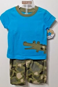 Child of Mine Alligator Hemd & Tarnhose Jungen 3-6 Monate - Bild 1 von 2