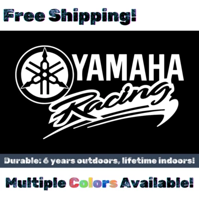 Yamaha Racing Vinyl Decal- Window, Laptop, Car, MX, Boat, ATV, Race, Sticker - Изображение 1 из 4