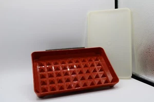 Tupperware Paprika 1292-2 Rectangular Cold Cuts Deli Bacon Keeper 10X6.25" CLEAN - Picture 1 of 4