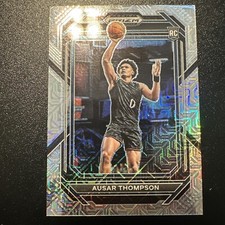 2023-24 Panini Prizm Draft Picks Mojo Prizm #/25 Ausar Thompson #17 Pistons