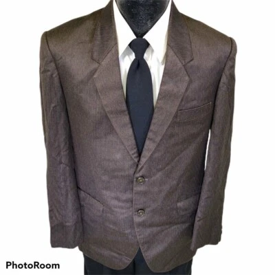 Винтажный 50-х гоялов мужчин коричневый рокабилли спортивное пальто Hollywood атомный FLECK куртка - Изображение 1 из 4