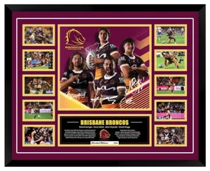 The Brisbane Broncos Reece Walsh NRL Superstars Signed Framed Memorabilia - Picture 1 of 3