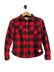 Giacca a quadri foderata in pile vintage resistente alle intemperie bambino unisex taglia M (10/12) - Foto 1 di 6