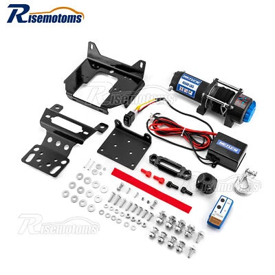 For 2020-2024 Polaris RZR Trail 900/S 1000 4500lb 12V Electric Winch Mount Combo - Image 1 of 4