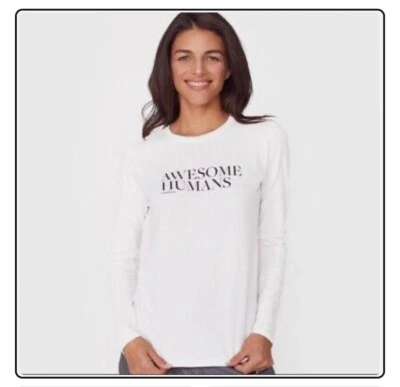 Camiseta Feminina Figs Manga Longa (Tamanho: XS) Branca Humana Incrível (NOVA!) 🆕😊 - Imagem 1 de 4