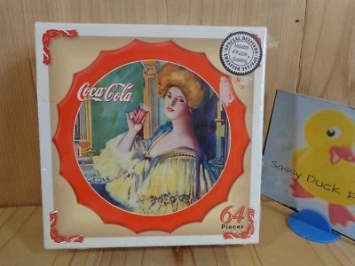 COCA COLA BOTTLE CAP Mini Jigsaw Puzzle 64 Pieces REFRESHES IN THE EVENING 1999 - Image 1 of 2