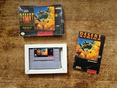 SNES SUPER NINTENDO - DESERT STRIKE RETURN TO THE GULF #SUP USA NTSC CIB - Image 1 of 4