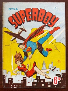 SUPERBOY #54 - RARE SUPERMAN COVER - DC & K.G. Murray UK edition 1953 - Picture 1 of 6
