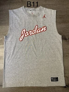 Boys Jordan Sleeveless Gray Shirt Size Large - Picture 1 of 8
