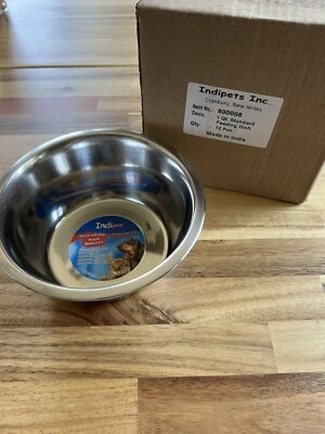 Stainless Steel 1 Qt Pet Food Bowl (12 Pack) - Imagem 1 de 3