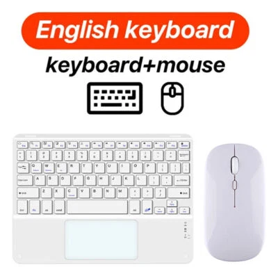 Universal Bluetooth Touchpad Keyboard Mouse For IOS Android Windows Tablet PC - Image 1 of 4