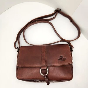 Borsa a tracolla Wild West donna pelle marrone Lili western fatta a mano cottagecore - Foto 1 di 16