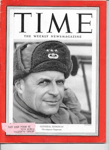 MARCH 5, 1951 TIME MAGAZINE - GENERAL RIDGWAY - NO LABEL - Imagen 1 de 1