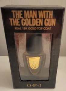 OPI Real 18K Gold Top Coat - The Man with the Golden Gun - Picture 1 of 5