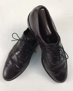 Allen Edmonds Chester Wingtip Brogues 12D Burgundy Made In USA Dress Shoes - Picture 1 of 23