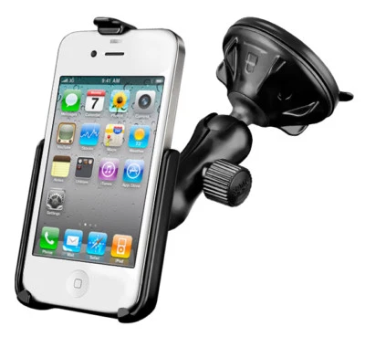 RAM Car Windshield / Dash Suction Cup Mount with Custom Cradle for iPhone 6 & 7 - Image 1 of 2