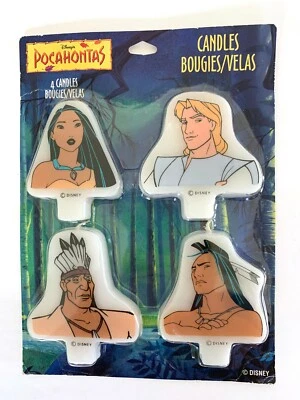 4 Piezas Pocahontas Velas Pastel Cupcake Decoraciones John Smith Powhatan Kocoum Foto 1 de 2