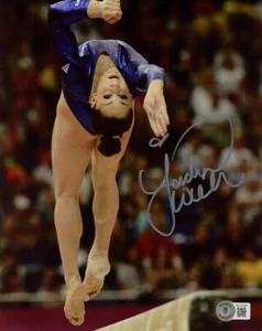 JORDYN WIEBER SIGNED AUTOGRAPHED 8x10 PHOTO OLYMPIC GOLD GYMNASTICS BECKETT BAS - Picture 1 of 2