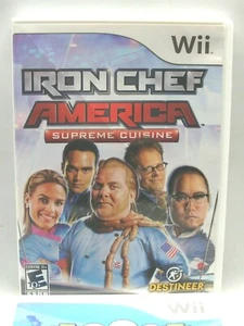 Iron Chef America Supreme Cuisine Nintendo Wii Complete Box Manuel Video Games - Picture 1 of 2
