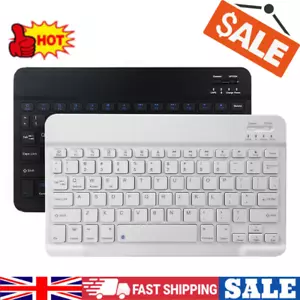 Rechargeable Wireless Bluetooth Keyboard Mouse For IOS Windows Android Tablet - Picture 1 of 18