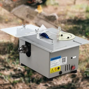 Sierra circular de mesa eléctrica DIY carpintería cortador carpintería 96W - Imagen 1 de 14