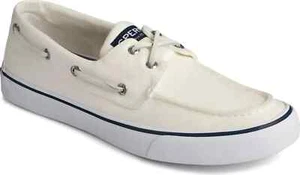 Sperry Top Sider Herren UK 6 Weiß Canvas Bahama II SW Boot Deck Schuhe Sneaker - Bild 1 von 6