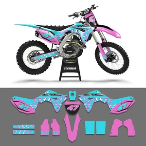 Custom MX Vinyl Fairing Sticker Graphics RACE For CRF 450 15 16 17 18 19 - Picture 1 of 9