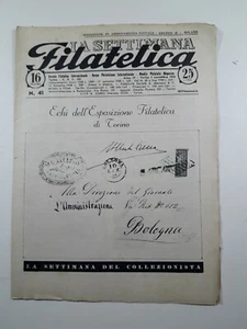 Die Philatelistische Woche Nr. 41 Jahr 1948 Turiner Ausstellung  - Bild 1 von 1
