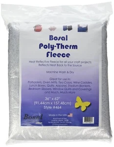 Bosal Poly-Therm Heat Reflective Fleece, 1-(Pack), Silver, 15 Sq Ft - Picture 1 of 1