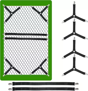 6pcs Adjustable Bed Sheet Straps Elastic Bed Sheets Holder Fitted Sheet Strap... - Picture 1 of 8
