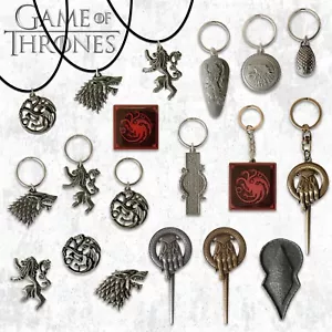 Offizielles Game of Thrones Metall Schlüsselring Pin Abzeichen Lannister Stark Targaryen GoT - Bild 1 von 42