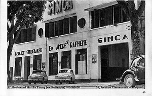 VIETNAM HANOI HAIPHONG ETS ANDRE RAPHENE GARAGE SIMCA PUBLICITE 1953 - Imagen 1 de 1