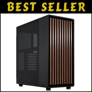 Luxuriöses Nussbaum Front Gaming PC Gehäuse mit Mesh Belüftung & anpassbarem Platz - Bild 1 von 24