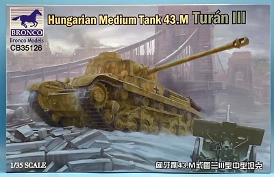 BRONCO 1/35 CB35126 Tanque Medio Húngaro 43.M Turán III Kit Nuevo Foto 1 de 2