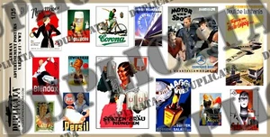 Diorama/Model Accessory - 1/35 German Ad Posters, Various Sizes #1 - WW2 - Picture 1 of 3